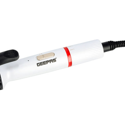 Geepas GHC86011 Instant Pro Curling Iron | Titanium Barrel & LED Temperature Control | Up to 200–210°C maximum temperature | Cool-tip barrel  | 360° swivel cord