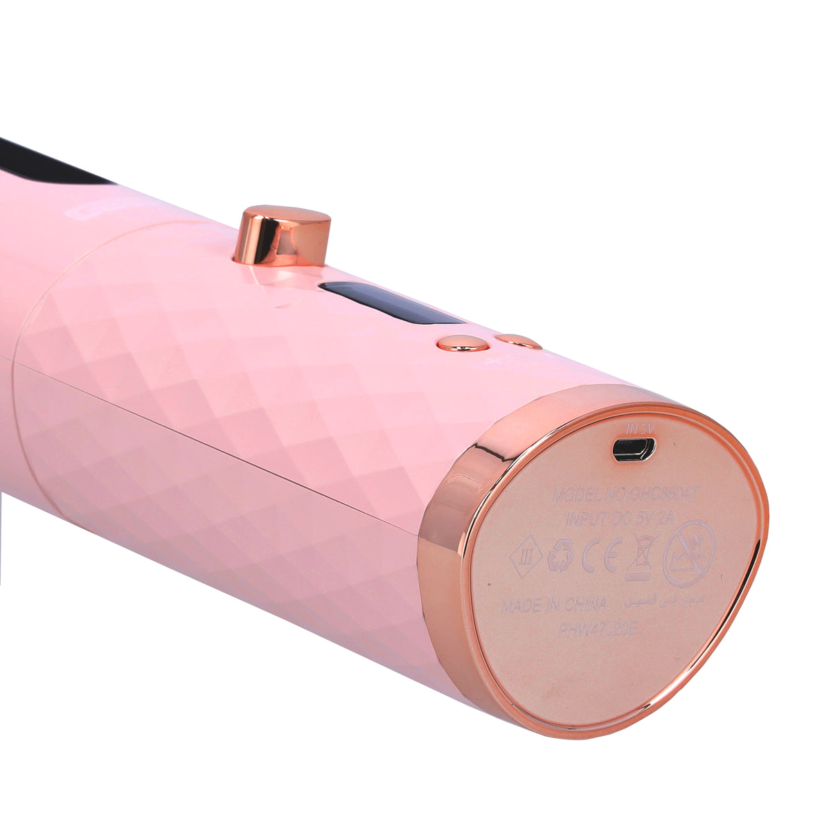 Geepas GHC86047 Wireless Automatic Hair Curler | 5000mAh | LCD Display | 150-200°C Adjustable Temperature | Fast Heating | USB Charging | Wireless & Cordless Design