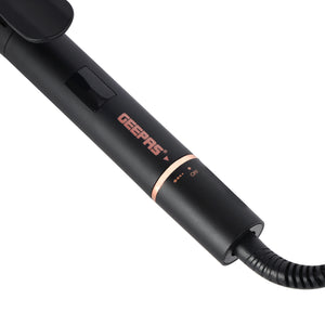 Geepas Expert Salon Hair Curler GHC86099UK | Ceramic-Coated Barrel, Digital Display, Rotary Temp Control, 60-Min Auto Shut-Off, Safe & Professional, 2Year Warranty