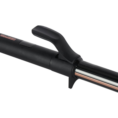 Geepas Expert Salon Hair Curler GHC86099UK | Ceramic-Coated Barrel, Digital Display, Rotary Temp Control, 60-Min Auto Shut-Off, Safe & Professional, 2Year Warranty
