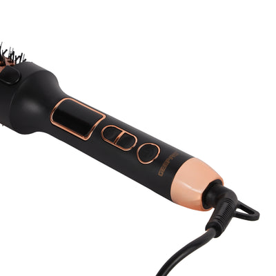 Geepas GHCB86101 Hot Thermal Brush | 60W | 38mm Volumizing Barrel | 5 Temperature Settings | Digital LED Display | Auto Shut-Off | Fast & Efficient Styling |User-Friendly