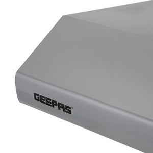Geepas Slim Hood GHD624GCS | Slim Design Kitchen Hood with 80W Motor| 3 Speed Push Button Control| 200 m³/h Suction Power| LED Light| Charcoal Filter| 1 Year Warranty
