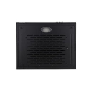Geepas Slim Hood GHD625BCS | Stylish Black Slim Kitchen Hood | 80W Motor| 3 Speed Push Button Control | 200 m³/h Suction Power| Charcoal Filter |  1 Year Warranty