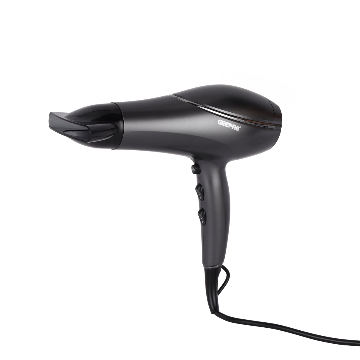 Geepas 2200 W Hair Dryer- GHD86019N/ Ionic Function, High Speed, Quiet Sound 2 Speed and 3 Heat Settings/ with Concentrator for Quick Drying, Hang Up Hook for Easy Storage
