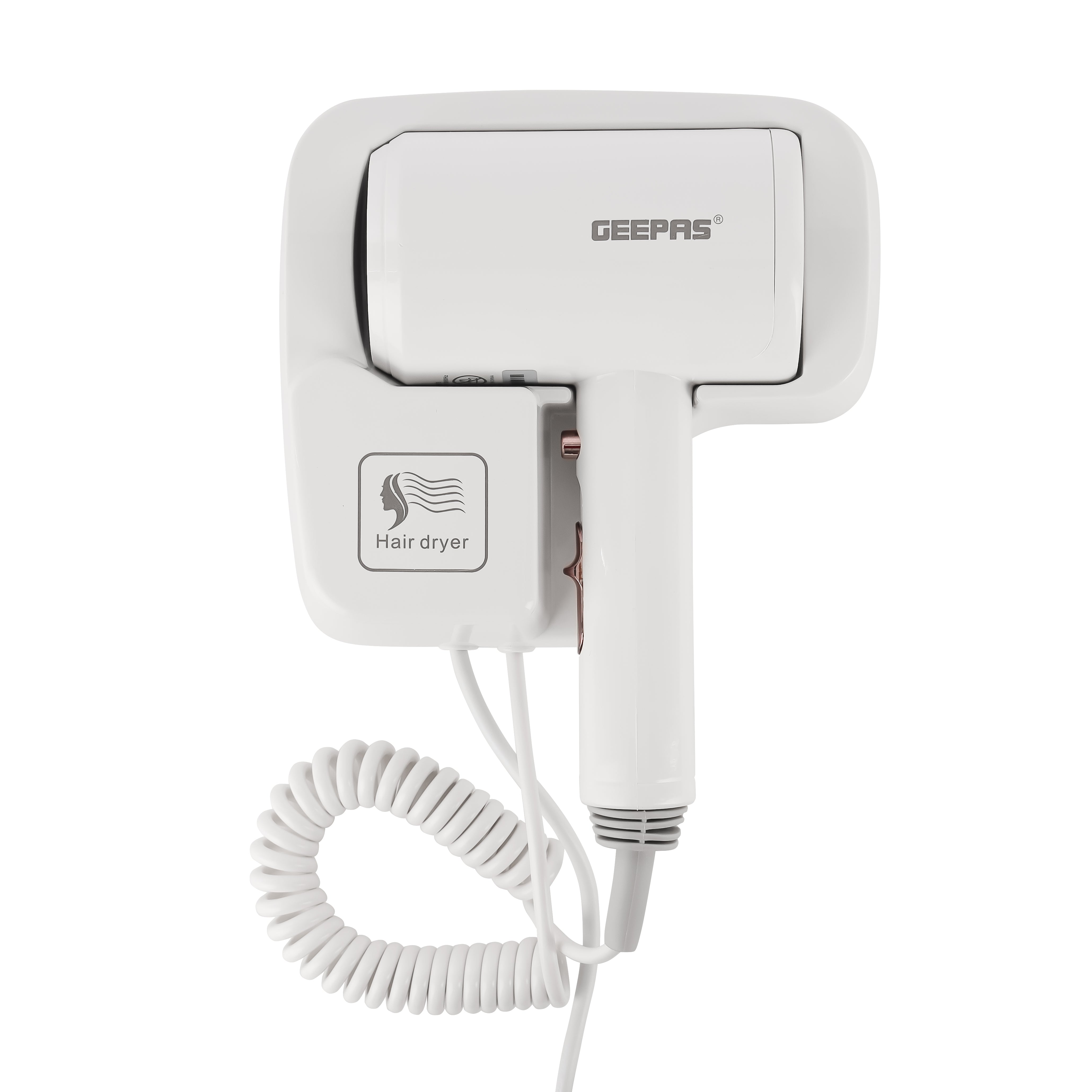 Geepas GHD86073 1200W Wall-Mounted Hair Dryer
