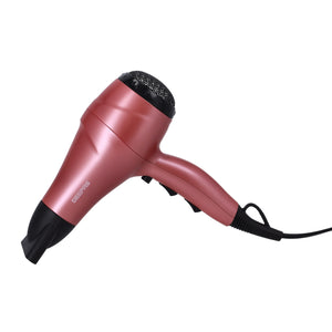 Geepas GHF86054 4-in-1 Hair Dryer, 2-in-1 Hair Straightener & Curler with Round Brush & EVA Carry Bag | 2000W | Ceramic Coating Plates| PTC Heater| 360° Swivel Cord