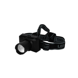 Geepas GHL51086 Rechargeable LED Headlamp |  5W High Power LED|  4000mAh Battery|  Zoomable Beam|  Type-C Fast Charging |  Up to 14 Hours Runtime |   2 Years Warranty