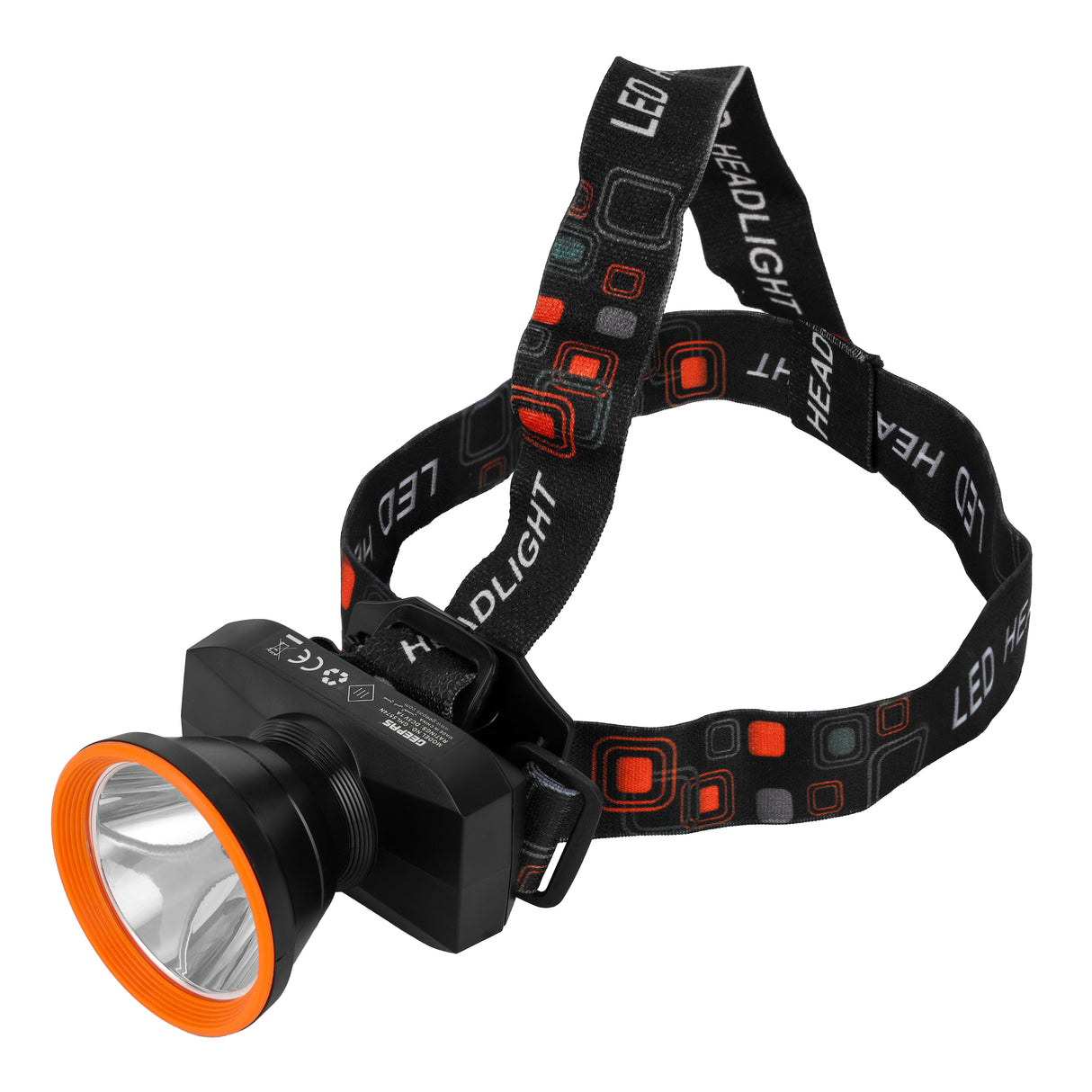 Geepas GHL5574 Rechargeable LED Headlamp | 3W High Brightness LED| 2500mAh Lithium Battery| Type-C Fast Charging| Up to 14 Hours Runtime|  Hands-Free Outdoor Lighting