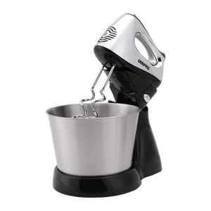 Geepas GHM5461 Stand Mixer | 200W Motor | 2.5L Stainless Steel Bowl for Effortless Mixing & Beating |5 Speed Control | Compact | Durable Design |  2 Years Warranty