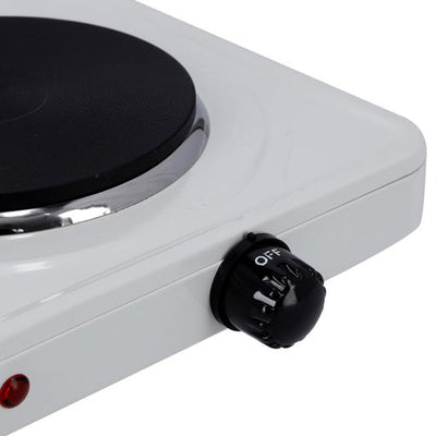Geepas Electric Double Hot Plate GHP32014 | 2000W | Adjustable Temperature Control | Cast Iron Heating Plate 155mm | Overheat Protection | |Portable Electric Hob