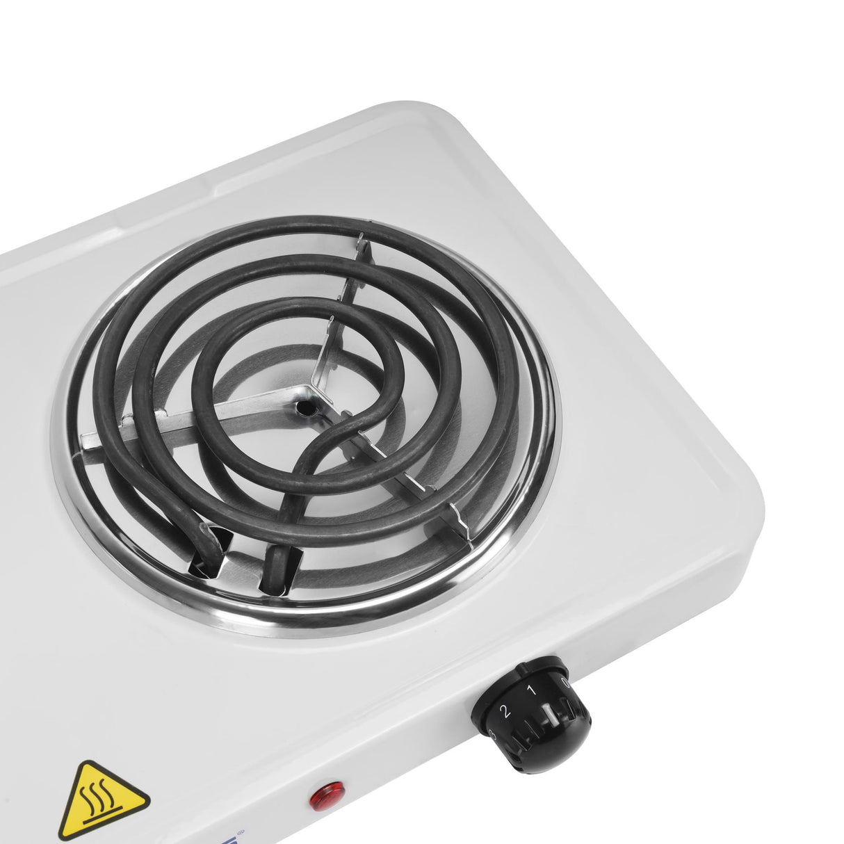 Geepas Electric Double Hot Plate GHP7576 | Dual 140mm Coil Plates| 2000W Power | Adjustable Temperature Control| Auto Thermostat| Indicator Light for Efficient Cooking
