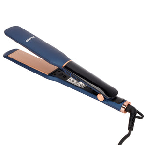 Geepas Digital Hair Straightener GHS86076 | Slim Design with Display, Ceramic Plates | Adjustable Temperature, Lockable Handle & 360° Swivel Cord | Salon & Home Use