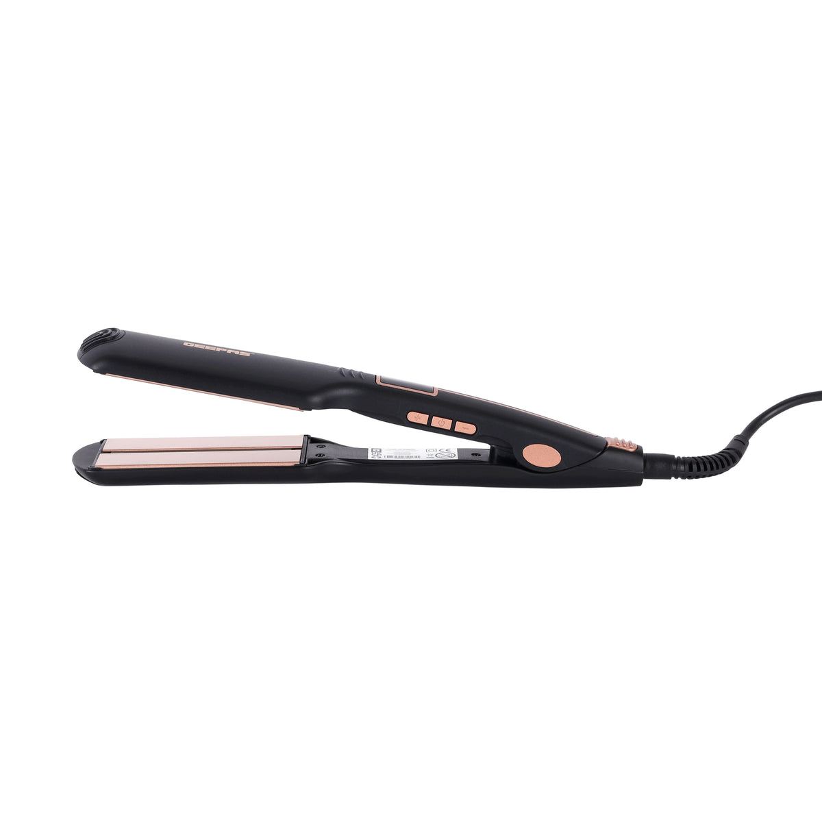 Geepas GHS86100 Digital Infrared Hair Straightener 52W | Infrared Light Technology  | Digital Temperature Display | Ceramic-Coated Plates | 360° Swivel Power Cord