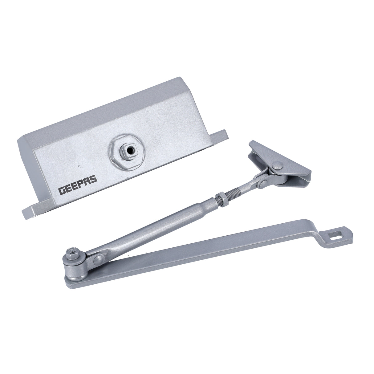 Geepas GHW65057 Heavy Duty Door Closer EN3 | Double Speed Hydraulic Door Closer |  37Nm Torque for 45–65kg Doors up to 1100mm Width | Leak-Free | 3-Year Warranty
