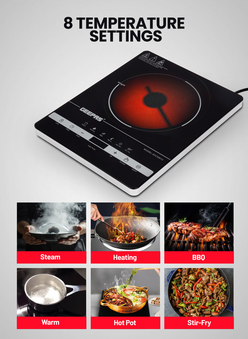 Geepas Digital Infrared Cooker- GIC33013/ Single Cooking Hob