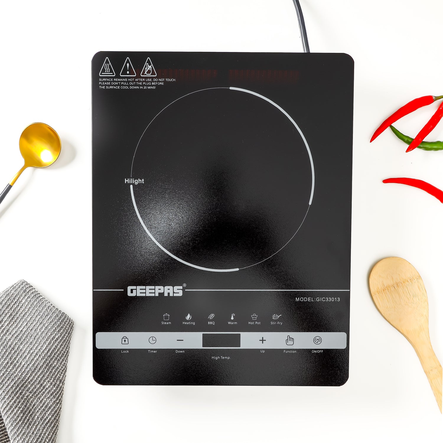 Geepas Digital Infrared Cooker- GIC33013/ Single Cooking Hob