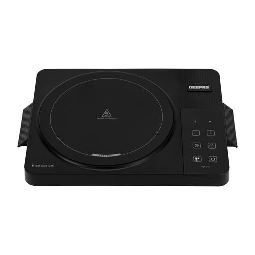 Geepas Digital Infrared Cooker GIC6101 | 2000W High Power  Electric Cooker| Touch Control | Digital Display| Large Heating Plate| Multi Functions | 2 Year Warranty