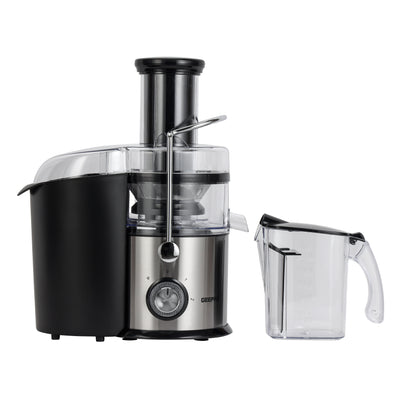 Geepas Juice Extractor- GJE5437/ 2.2 liter Extra Large Pulp Container, 800 W Powerful Motor with 2 Speed Setting and Pulse/ Stainless Steel Filter and Blade