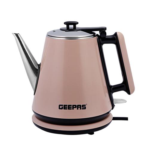 Geepas Double Layer Electric Kettle 1.2L GK38012 | 1360W Fast Boiling|  Stainless Steel Inner | Automatic Shut-Off|  Boil Dry Protection|  Cordless 360° Design| Durable