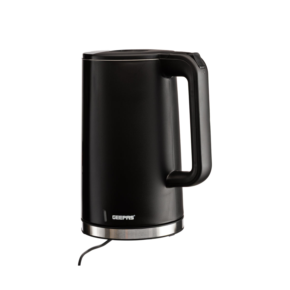 Geepas GK38031 1.7L Double-Layer Electric Kettle | Double-Layer Body | Cool-Touch PP Outer Housing | 360° Rotational Base | Boil-Dry Protection | Wide-Mouth Opening