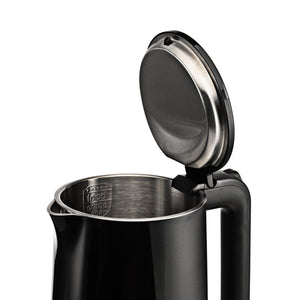 Geepas GK38031 1.7L Double-Layer Electric Kettle | Double-Layer Body | Cool-Touch PP Outer Housing | 360° Rotational Base | Boil-Dry Protection | Wide-Mouth Opening