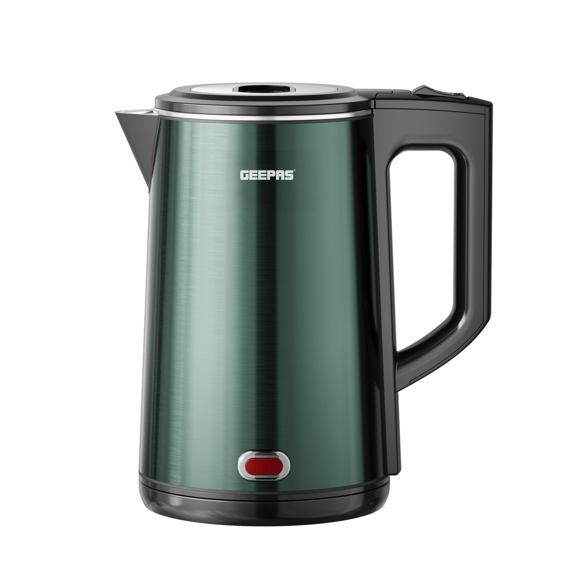 Geepas GK38037 1.8L Double Layer Electric Kettle | 1500W Fast Heating | Boil-Dry Protection & Auto Shut-Off | 360° Rotational Base | Power Indicator Light | Durable