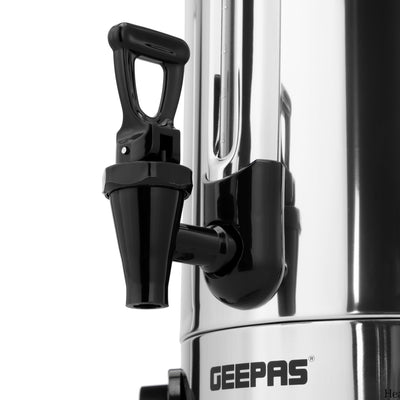 Geepas GK38048 20L Stainless Steel Water Boiler | 1650W | Adjustable Temperature Control | Auto & resettable thermostat |Boil-dry protection |Stainless steel locking lid