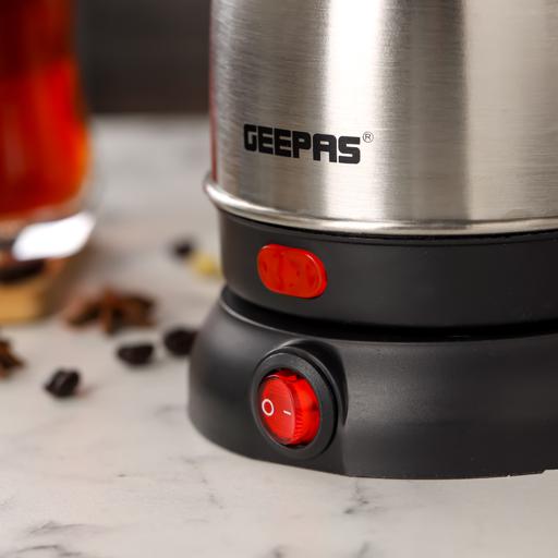 Geepas Electric Turkish Coffee Maker GK38050 - 0.8L| Stainless Steel | 800W| 360°  Rotation | Non-Automatic Cut-Off| Perfect for Boiling Water, Milk Etc|2 Years Warranty