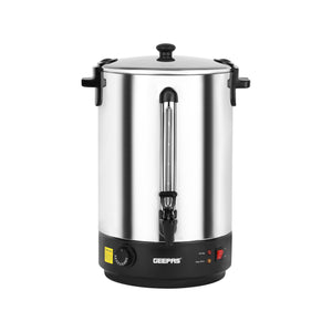 Geepas GK38064UK  30 Litre Stainless Steel Water Boiler  | Adjustable Thermostat| Boil-Dry Protection| 2500W Fast Heating| Cool Touch Handle| Office Catering Use Pro
