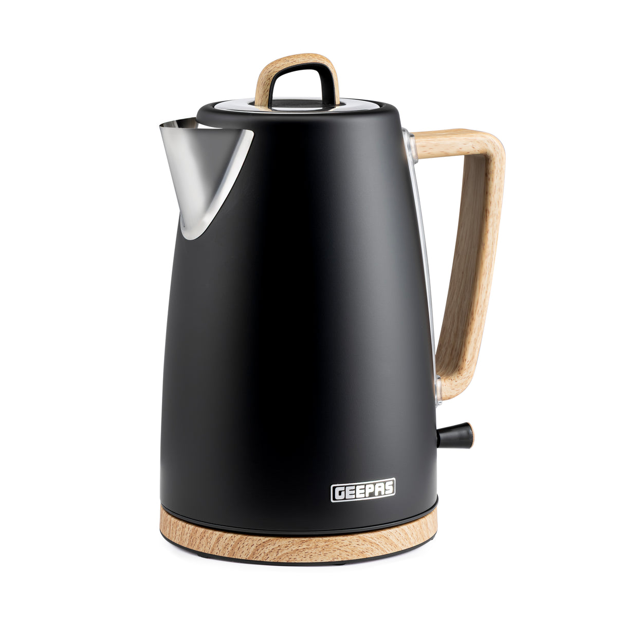 Geepas GK38072UK-BK 1.7L Stainless Steel Electric Kettle | 3000W Rapid Boil Performance| Safe Strix Controller| Water Level Indicator| Auto Shut-Off & Boil-Dry Protection