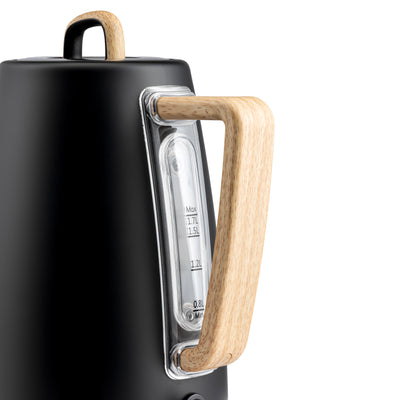 Geepas GK38072UK-BK 1.7L Stainless Steel Electric Kettle | 3000W Rapid Boil Performance| Safe Strix Controller| Water Level Indicator| Auto Shut-Off & Boil-Dry Protection