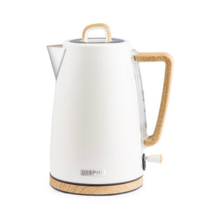 Geepas GK38072UK-CR 1.7L Stainless Steel Electric Kettle | 3000W Rapid Boil | Strix Safety Controller| Clear Water Level Indicator| Auto Shut-Off & Boil-Dry Protection
