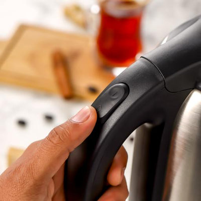 Geepas Stainless Steel Electric Kettle GK5466 | 2L Large Capacity| 1800W High Power Fast Boiling| Automatic Shut-Off| Boil-Dry Protection| Durable Design|2 Year Warranty