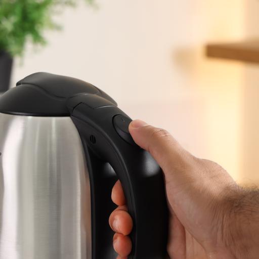 Geepas 1.8L Stainless Steel Electric Kettle | 1500W Powerful Heating Element | Fast Boiling | Auto Cut-Off Function | Boil-Dry Safety Protection | 2 Years Warranty