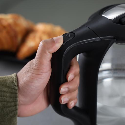 Geepas Electric Kettle - Glass Body| Boil Dry Protection & Auto Shut Off | Heats up Quickly & Easily | Boiler for Hot Water| Tea & Coffee Maker | 1.8L| 2 Years Warranty