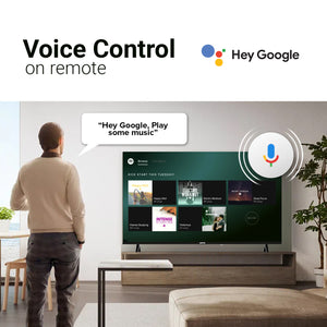 Geepas 100" Ultra HD QLED TV- GLED1007SGQLD with Remote Control | HDMI and USB Ports| Google TV| Dolby/ Pre-installed Apps like Netflix, YouTube, and Prime Video