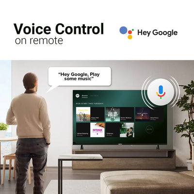 Geepas 100" Ultra HD QLED TV- GLED1007SGQLD with Remote Control | HDMI and USB Ports| Google TV| Dolby/ Pre-installed Apps like Netflix, YouTube, and Prime Video