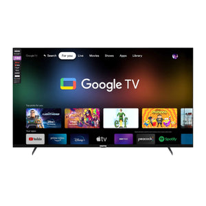 Geepas 100" Ultra HD QLED TV- GLED1007SGQLD with Remote Control | HDMI and USB Ports| Google TV| Dolby/ Pre-installed Apps like Netflix, YouTube, and Prime Video