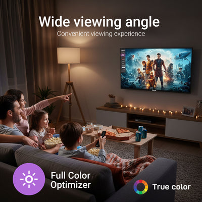 Geepas GLED3214SGXHD 32-Inch Full HD Smart LED TV | Google TV with Chromecast Built-In| 1920x1080 Resolution| Dolby Audio| 3 HDMI| 2 USB Ports| 2x8W Stereo Speakers