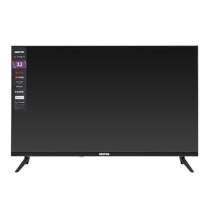 Geepas GLED3214SGXHD 32-Inch Full HD Smart LED TV | Google TV with Chromecast Built-In| 1920x1080 Resolution| Dolby Audio| 3 HDMI| 2 USB Ports| 2x8W Stereo Speakers