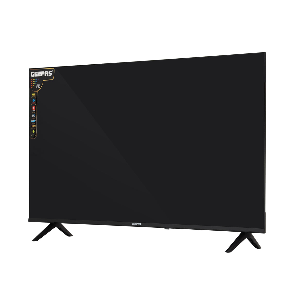 Geepas GLED4328SXHD 43-Inch Full HD Smart LED TV | Frameless Design| HDMI & USB Connectivity| HQ Sound| Android OS| 178° Viewing Angle| Slim LED| 2x8W Audio Output
