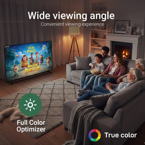 Geepas 50" Ultra HD LED TV- GLED5029TSUHD/ Smart Design| Frameless| Android 14| HDMI and USB Ports/ Full Color Optimizer| Brightness Contrast| Energy Saving Technology