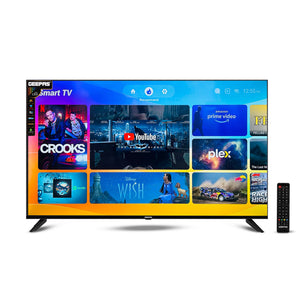 Geepas 50" Ultra HD LED TV- GLED5029TSUHD/ Smart Design| Frameless| Android 14| HDMI and USB Ports/ Full Color Optimizer| Brightness Contrast| Energy Saving Technology