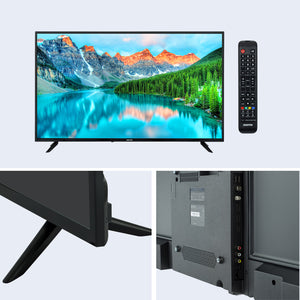 Geepas GLED5523SXUHD 55” 4K Ultra HD Smart LED TV | Android 11 OS| Frameless Design| Wi-Fi, 3 HDMI, USB, DVB-T2, 16.7M Colors| 178° Viewing Angle| 1-Year Warranty