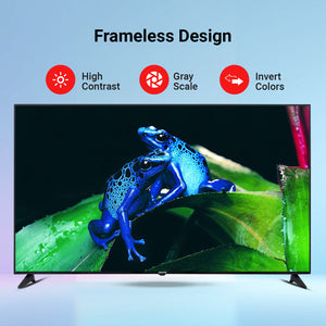 Geepas GLED6523SXUHD 65” 4K Ultra HD Smart LED TV | HDR | Inbuilt Digital Receiver| HDMI, USB| Wide Viewing Angle | High Contrast | Slim Design | 1-Year Warranty