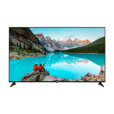 Geepas GLED6523SXUHD 65” 4K Ultra HD Smart LED TV | HDR | Inbuilt Digital Receiver| HDMI, USB| Wide Viewing Angle | High Contrast | Slim Design | 1-Year Warranty