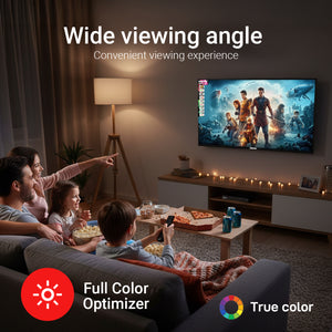 Geepas 75" Smart TV- GLED7523SXUHD| VIDAA Powered, DOLBY Digital, 4K Ultra HD, Smart TV| HDMI & USB Ports|  Pre-Installed Apps, Wi-Fi and Screen Sharing, Dolby Digital