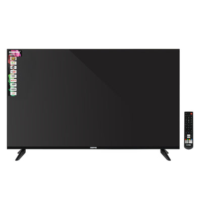 Geepas 75" Smart TV- GLED7523SXUHD| VIDAA Powered, DOLBY Digital, 4K Ultra HD, Smart TV| HDMI & USB Ports|  Pre-Installed Apps, Wi-Fi and Screen Sharing, Dolby Digital
