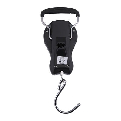 Geepas GLS46510 Portable Hanging Scale 38kg | Mechanical Luggage Scale with Double Pointer, 1m Tape & Metal Hook | 1 Meter Measuring Tape | ABS Body | Portable Design