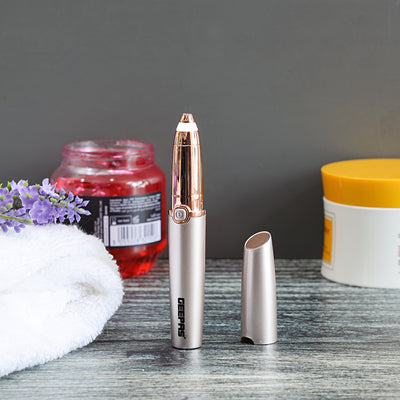 Geepas GLS86040 Eyebrow Trimmer | Precision Tip| Built-in LED Light | Sharp Blade | Rechargeable Design | Comfortable Grip | 45–55 Min Working Time |  1 Year Warranty